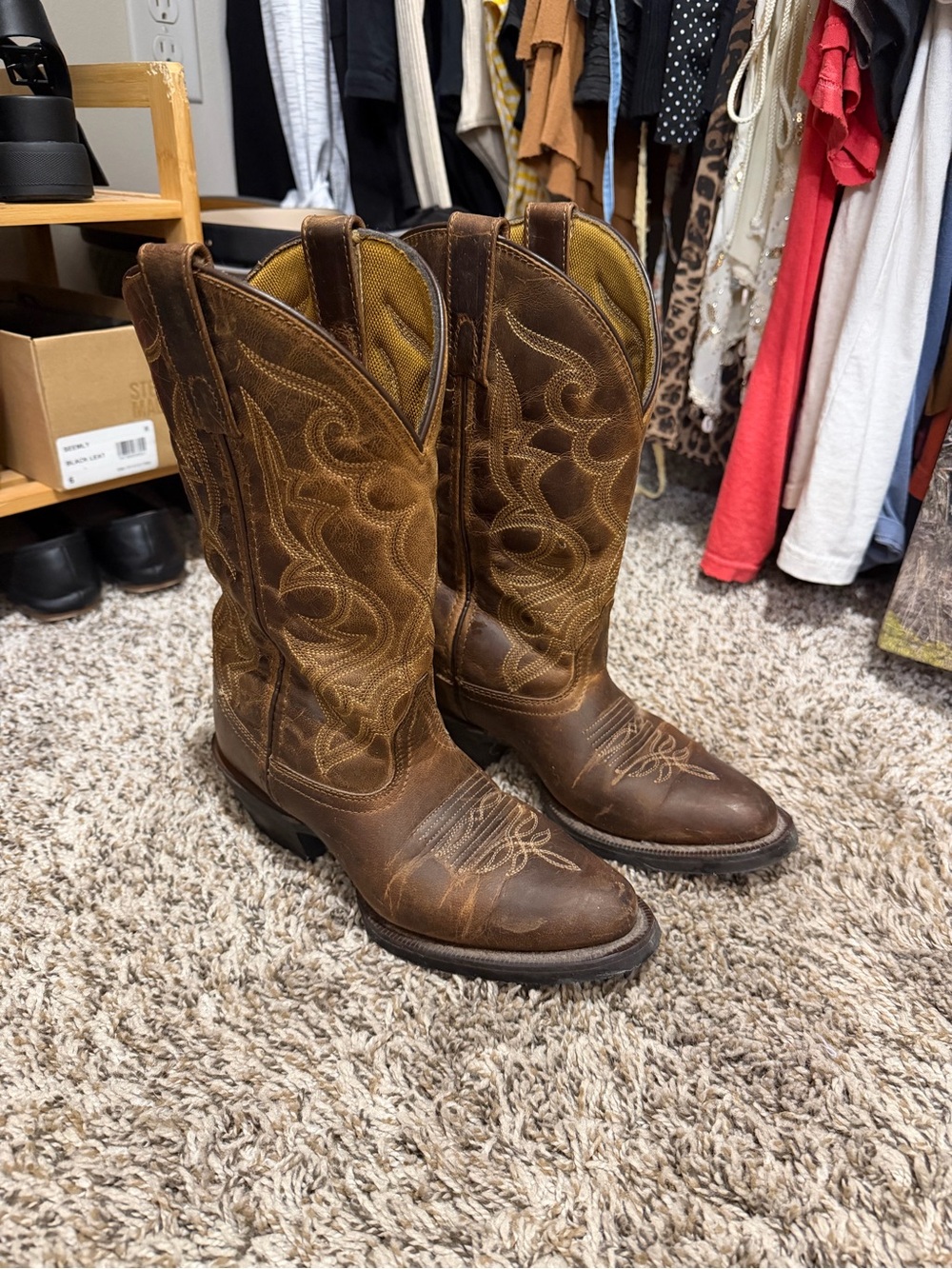 Laredo Brown Women's Western Cowboy Boots